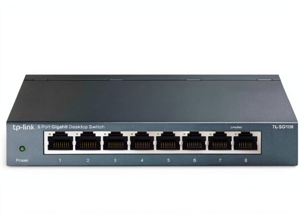 TP-Link Metal Switch 8-Port 10/100/1000Mbps RJ45-0