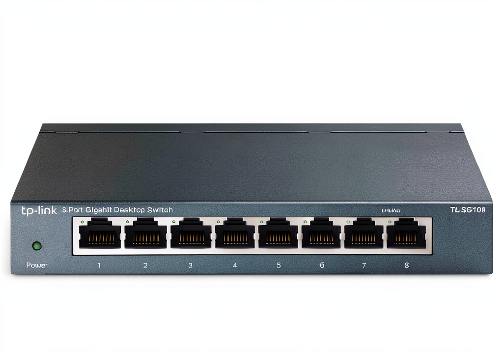 TP-Link Metal Switch 8-Port 10/100/1000Mbps RJ45