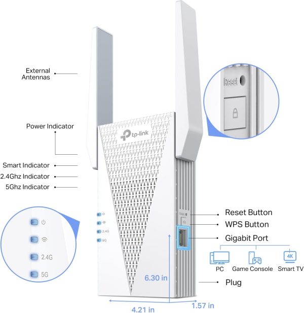 TP-Link Wi-Fi 6 AX1800 Range Extender for Home-1
