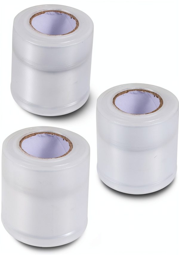 HAKIDZEL Transparent Lip Care Plastic Film Pack 3 Rolls – Lightweight-0