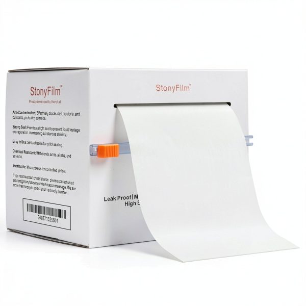 stonylab Lab Sealing Film, 10cm Wide x 38m Long, Flexible and Highly Stretchable (Over 500%), Self-Adhesive Film for Secure Lab Container, Prevents Leakage and Evaporation-0